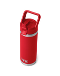 The Yeti Rambler 18oz Straw Bottle in Rescue Red