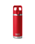 The Yeti Rambler 18oz Straw Bottle in Rescue Red