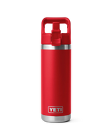 The Yeti Rambler 18oz Straw Bottle in Rescue Red
