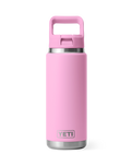 The Yeti Rambler 26oz Bottle with Straw Cap in Power Pink