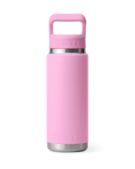 The Yeti Rambler 26oz Bottle with Straw Cap in Power Pink