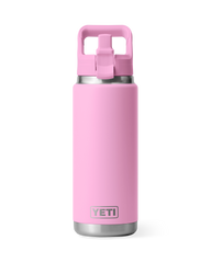 The Yeti Rambler 26oz Bottle with Straw Cap in Power Pink