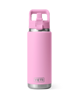 The Yeti Rambler 26oz Bottle with Straw Cap in Power Pink