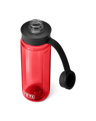 The Yeti Yonder 750ml Water Bottle With Tether Cap in Rescue Red