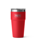 The Yeti Rambler 20oz Stackable Cup in Rescue Red