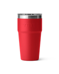 The Yeti Rambler 20oz Stackable Cup in Rescue Red