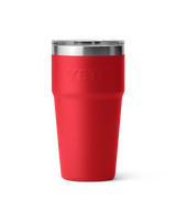 The Yeti Rambler 20oz Stackable Cup in Rescue Red