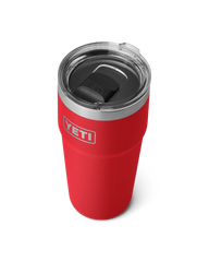 The Yeti Rambler 20oz Stackable Cup in Rescue Red