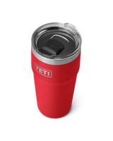 The Yeti Rambler 20oz Stackable Cup in Rescue Red