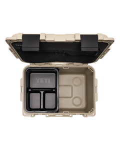 The Yeti LoadOut GoBox 30 Gear Case in Tan