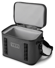 The Yeti Hopper Flip 18 Soft Cooler in Charcoal