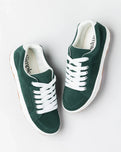 The Simple Mens OS Standard Issue Suede Shoes in Forest