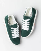 The Simple Mens OS Standard Issue Suede Shoes in Forest