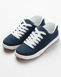 The Simple Mens OS Standard Issue Suede Shoes in Navy