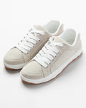 The Simple Mens OS Standard Issue Suede Shoes in Oatmeal