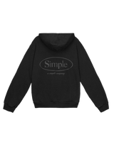 Oval Midweight Hoodie in Black