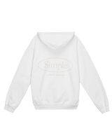 Oval Midweight Hoodie in White