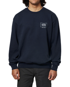 The Katin Mens Grubby Crew Sweatshirt in Polar Navy