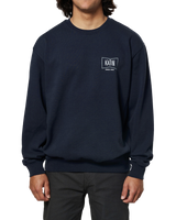 The Katin Mens Grubby Crew Sweatshirt in Polar Navy