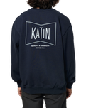 The Katin Mens Grubby Crew Sweatshirt in Polar Navy