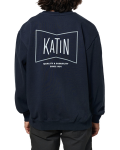 The Katin Mens Grubby Crew Sweatshirt in Polar Navy