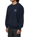 The Katin Mens Grubby Crew Sweatshirt in Polar Navy