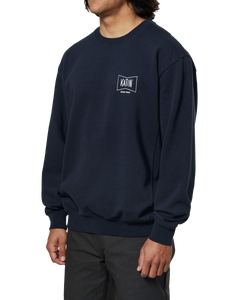 The Katin Mens Grubby Crew Sweatshirt in Polar Navy