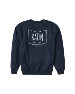 The Katin Mens Grubby Crew Sweatshirt in Polar Navy