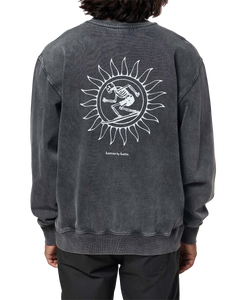 The Katin Mens Scortch Crew Sweatshirt in Black Sand Wash