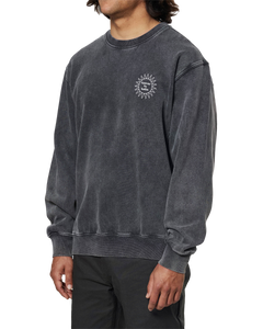 The Katin Mens Scortch Crew Sweatshirt in Black Sand Wash