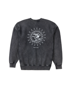 The Katin Mens Scortch Crew Sweatshirt in Black Sand Wash