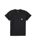 The Katin Mens Glance Pocket T-Shirt in Black Wash