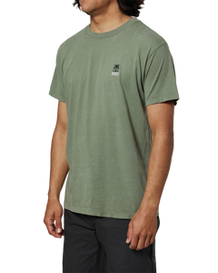 The Katin Mens K-Palm Emb T-Shirt in Olive Sand Wash