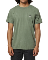 The Katin Mens Lino T-Shirt in Olive Sand Wash