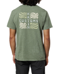 The Katin Mens Lino T-Shirt in Olive Sand Wash