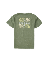 The Katin Mens Lino T-Shirt in Olive Sand Wash