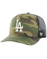 The 47 Brand Mens LA Dodgers Branson Trucker Cap in Camo