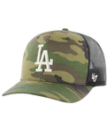 The 47 Brand Mens LA Dodgers Branson Trucker Cap in Camo