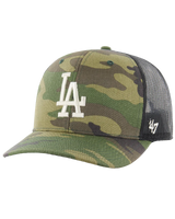 The 47 Brand Mens LA Dodgers Branson Trucker Cap in Camo
