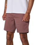 The Katin Mens Patio Walkshorts in Dark Clay