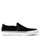 S1 Suede Slip On Shoes in Black