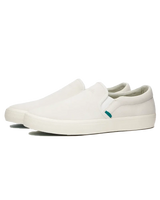 The Simple Mens S1 Suede Slip On Shoes in White