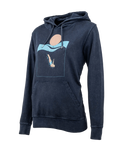 The Born by the Sea Womens Deep Dive Hoodie in Dyed Aged India Ink Grey