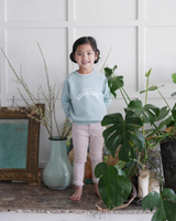 The Bob & Blossom Boys Lets Have An Adventure Sweatshirt in Sage