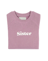 The Bob & Blossom Girls Sister Sweatshirt in Violet