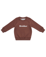 The Bob & Blossom Boys Boys Brother Sweatshirt in Hot Chocolate