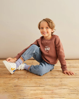 The Bob & Blossom Boys Boys One Of A Kind Sweatshirt in Hot Chocolate