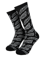 Creep Repeat Socks in Black