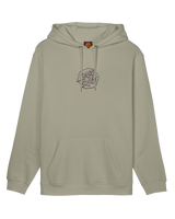 Fever Dream Mono Front Dot Hoodie in Stone Grey