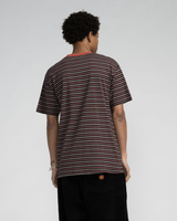 Mini Hand Stripe T-Shirt in Black Stone Stripe